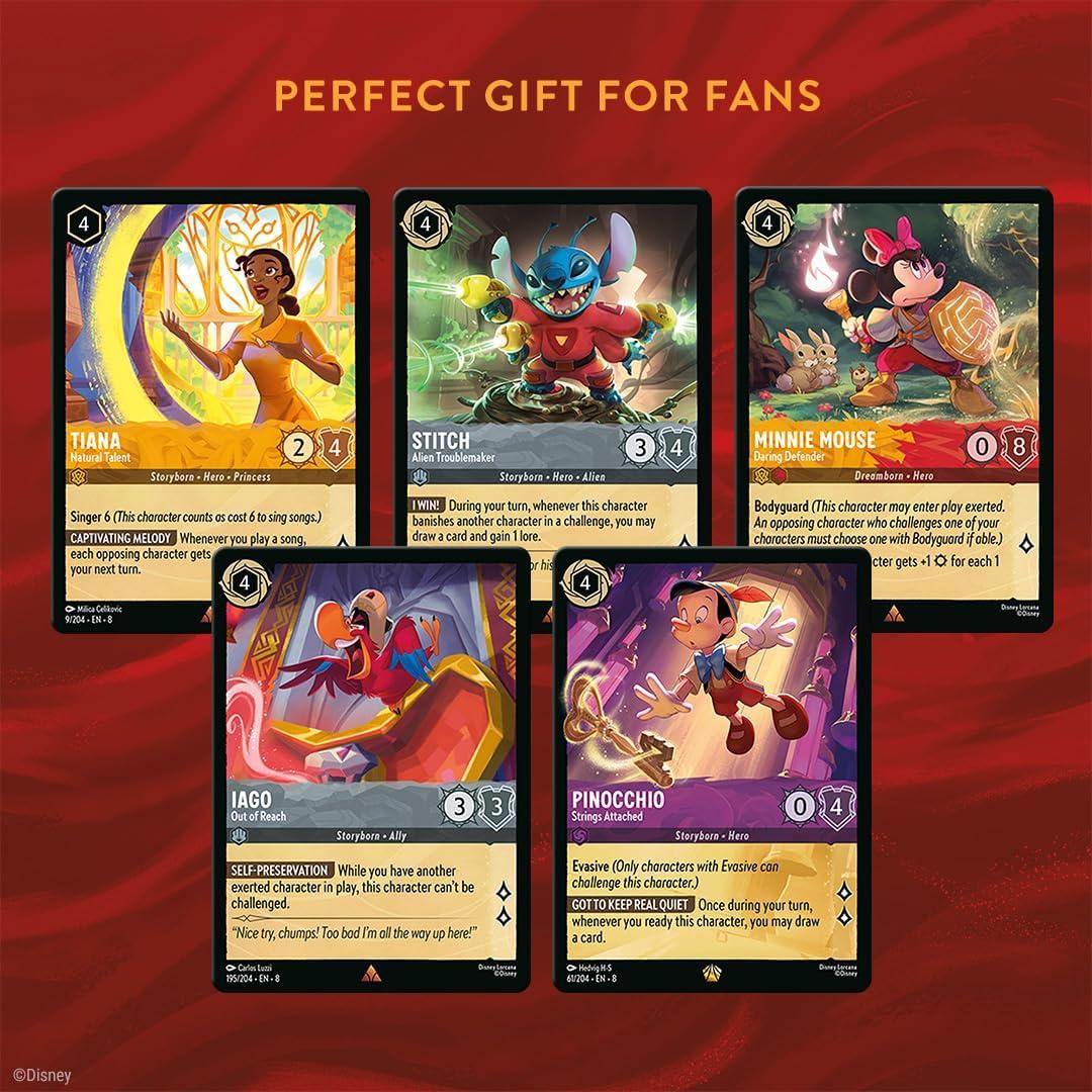 image:imageRavensburger Disney Lorcana TCG Reign of Jafar Single Booster Pack with 12 Assorted Cards for Ages 8 and Up Collectible Trading Cards Ideal for Disney Fans amp TCG Players