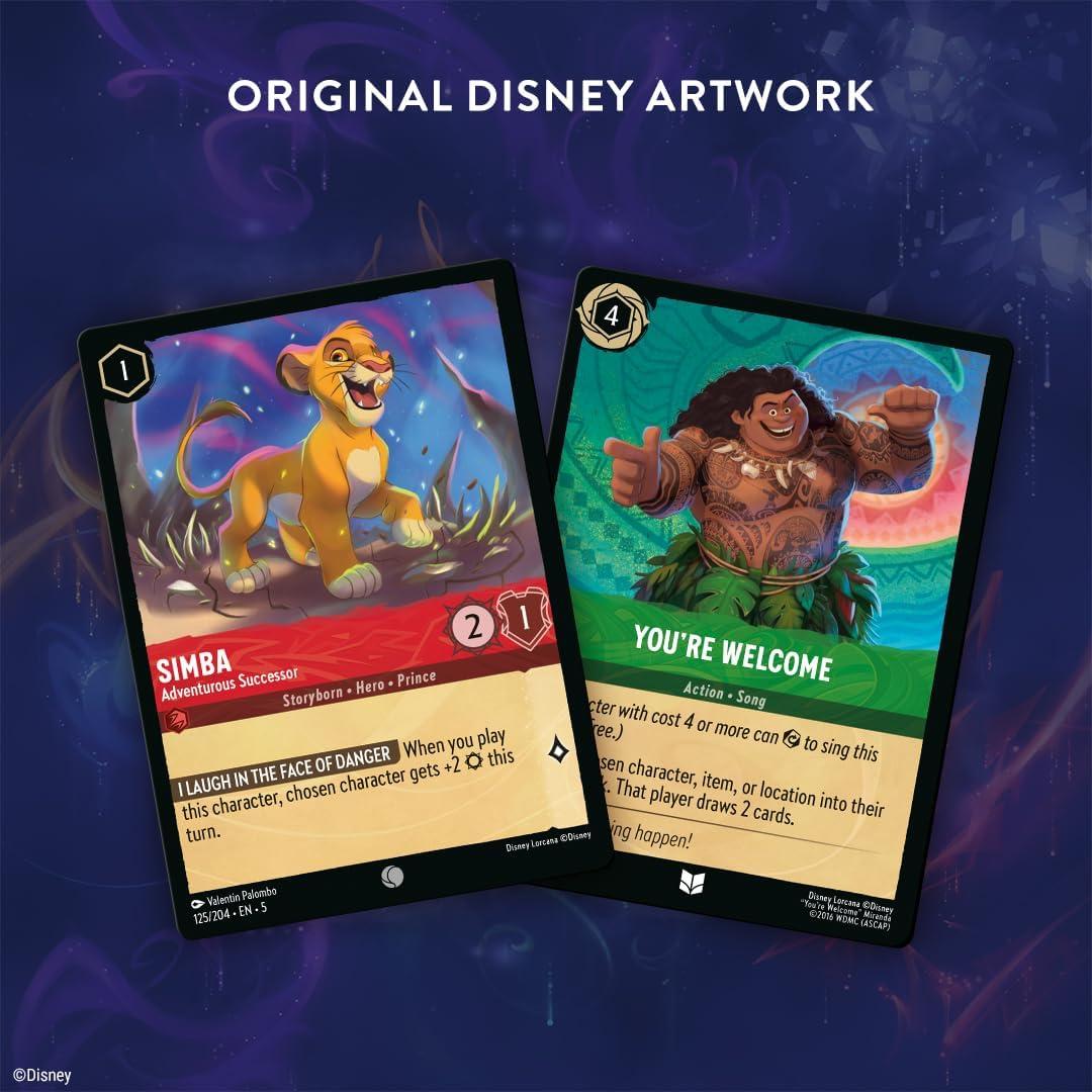 image:imageRavensburger Disney Lorcana TCG Shimmering Skies Assorted Single Booster Pack 12 Cards Collectible Trading Cards Ideal for Disney Fans amp TCG Players Suitable for Ages 8