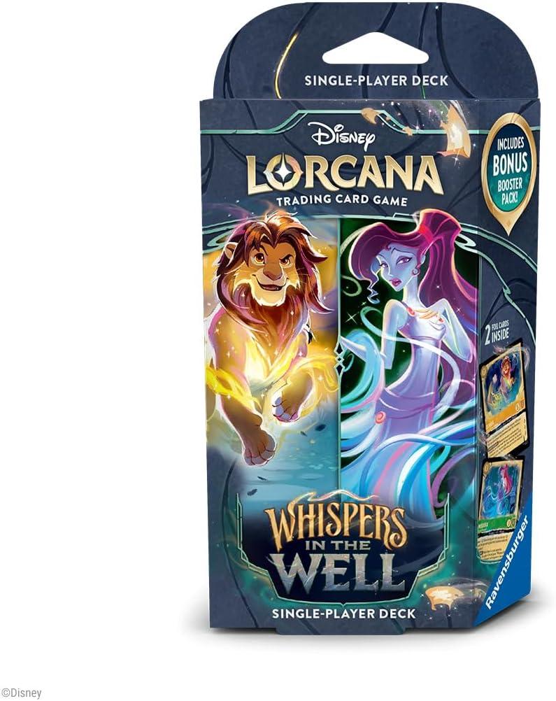 image:imageRavensburger Disney Lorcana TCG Whispers in The Well SinglePlayer Deck Amber amp Emerald Engaging Gameplay Over 200 Original Disney Artworks Ideal for Ages 8