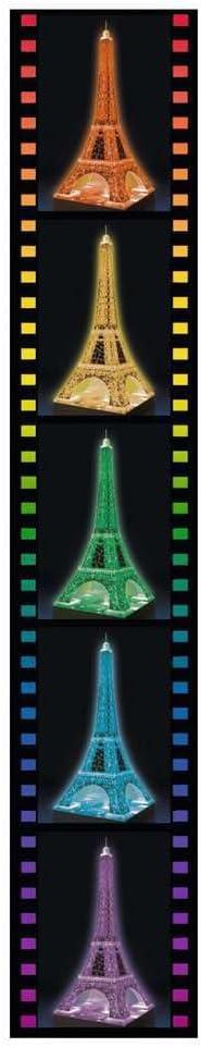 image:imageRavensburger Eiffel Tower Night Edition 216Piece 3D Jigsaw Puzzle for Kids and Adults Precision Fit with EasyClick Technology Displayable amp Durable Model Over a Century of QualityEiffel Tower
