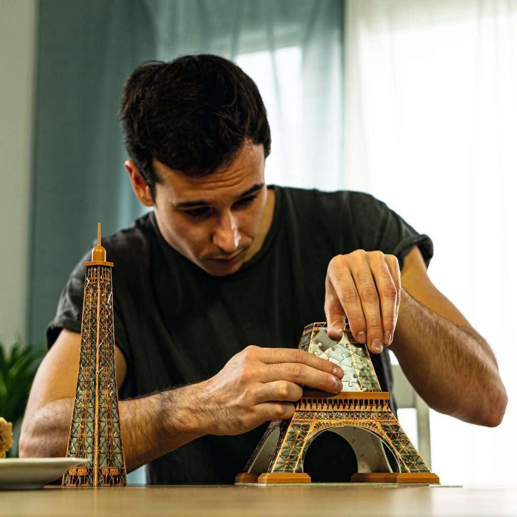 image:imageRavensburger Eiffel Tower Night Edition 216Piece 3D Jigsaw Puzzle for Kids and Adults Precision Fit with EasyClick Technology Displayable amp Durable Model Over a Century of QualityEiffel Tower