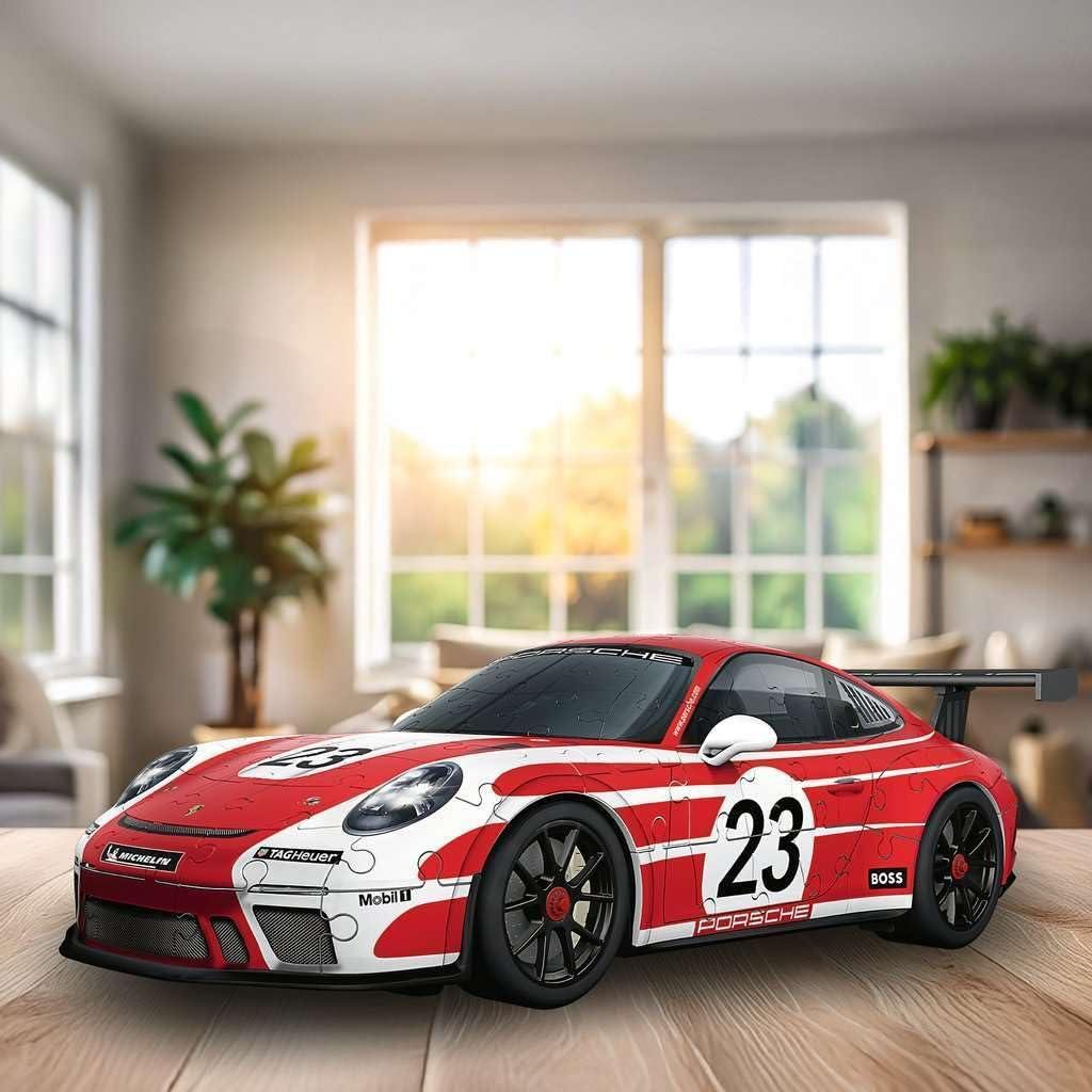 image:imageRavensburger Porsche 911 GT3 Cup 108 Piece 3D Jigsaw Puzzle for Adults and Kids 11557 Great Gift for Any Birthday Holiday or Special OccasionIconics reissue