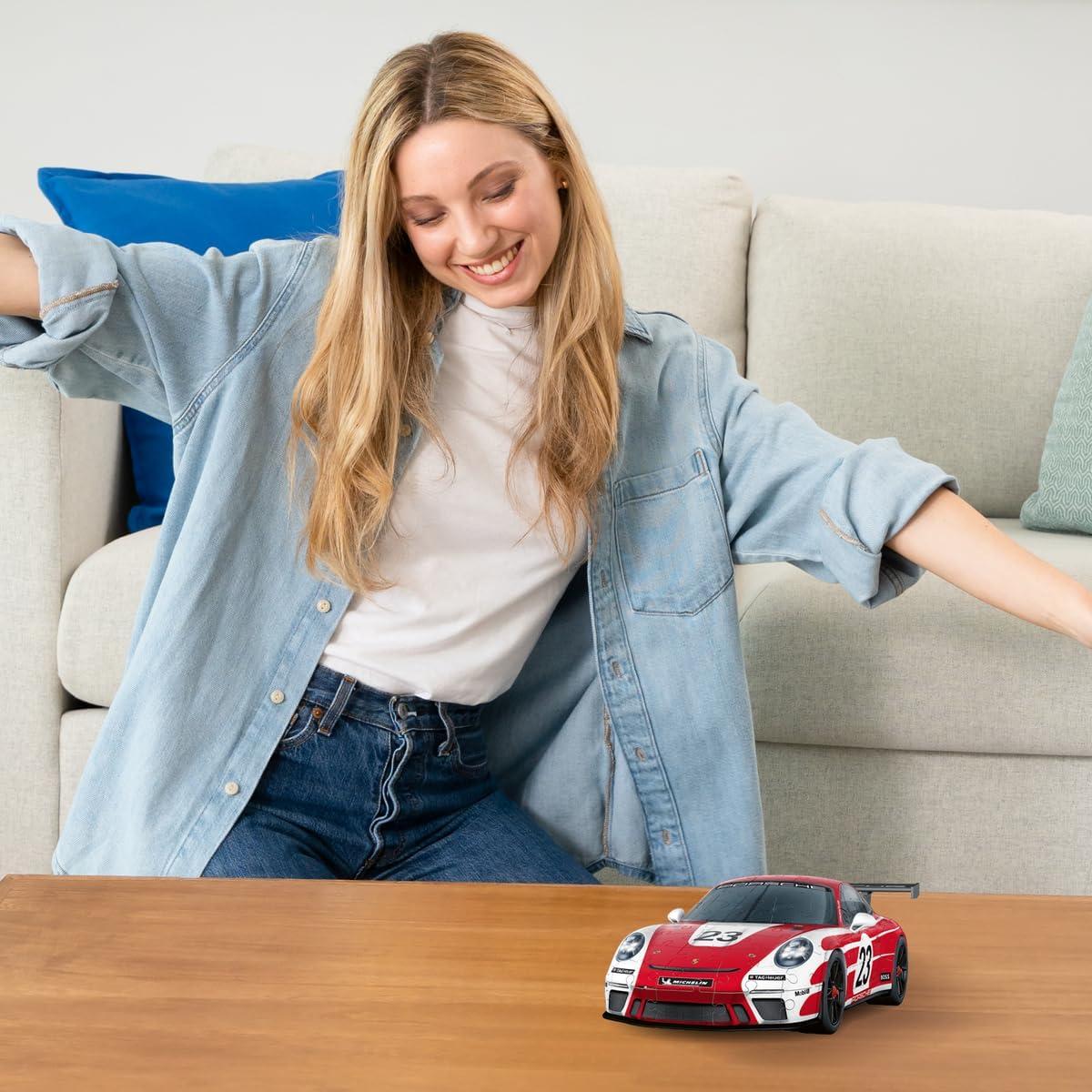 image:imageRavensburger Porsche 911 GT3 Cup 108 Piece 3D Jigsaw Puzzle for Adults and Kids 11557 Great Gift for Any Birthday Holiday or Special OccasionOld Version