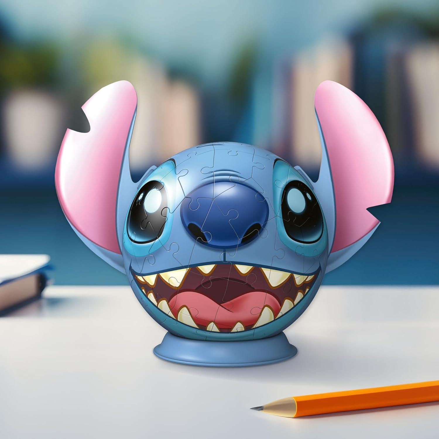 image:imageRavensburger PuzzleBall Disney Stitch 72 Pieces Jigsaw Puzzle for Kids Every Piece is Unique Pieces Fit Together Perfectly
