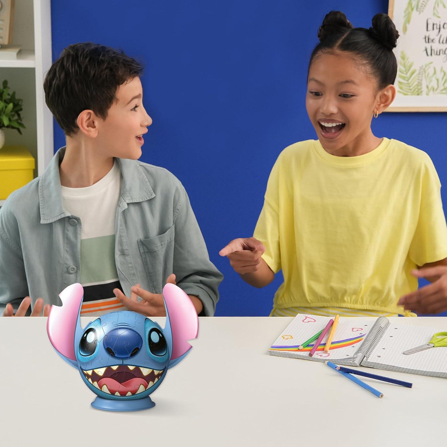 image:imageRavensburger PuzzleBall Disney Stitch 72 Pieces Jigsaw Puzzle for Kids Every Piece is Unique Pieces Fit Together Perfectly
