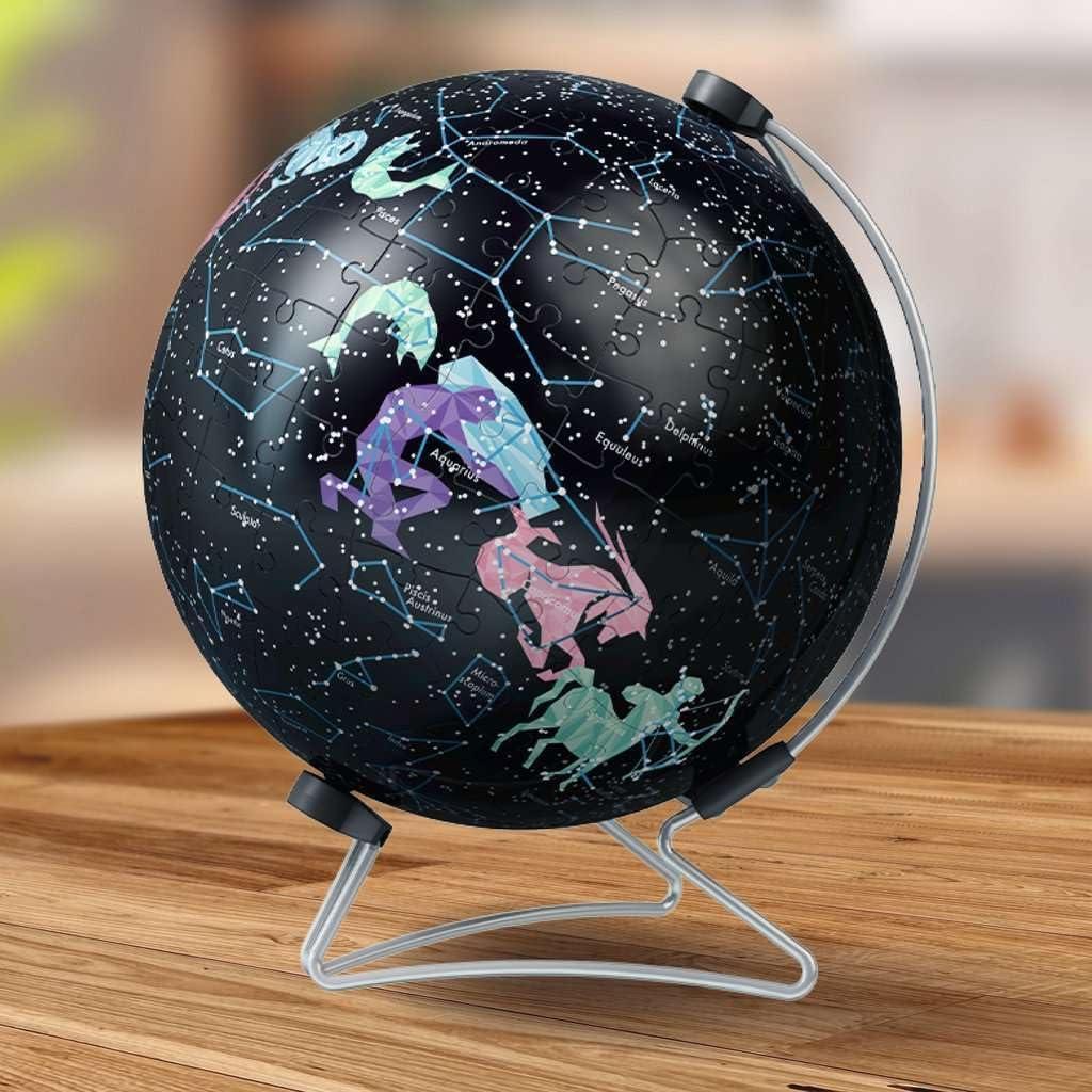 image:imageRavensburger PuzzleBall Starglobe with GlowinTheDark Edition 180 Piece 3D Jigsaw Puzzle for Kids 11544 Easy Click Technology Means Pieces Fit Together Perfectly