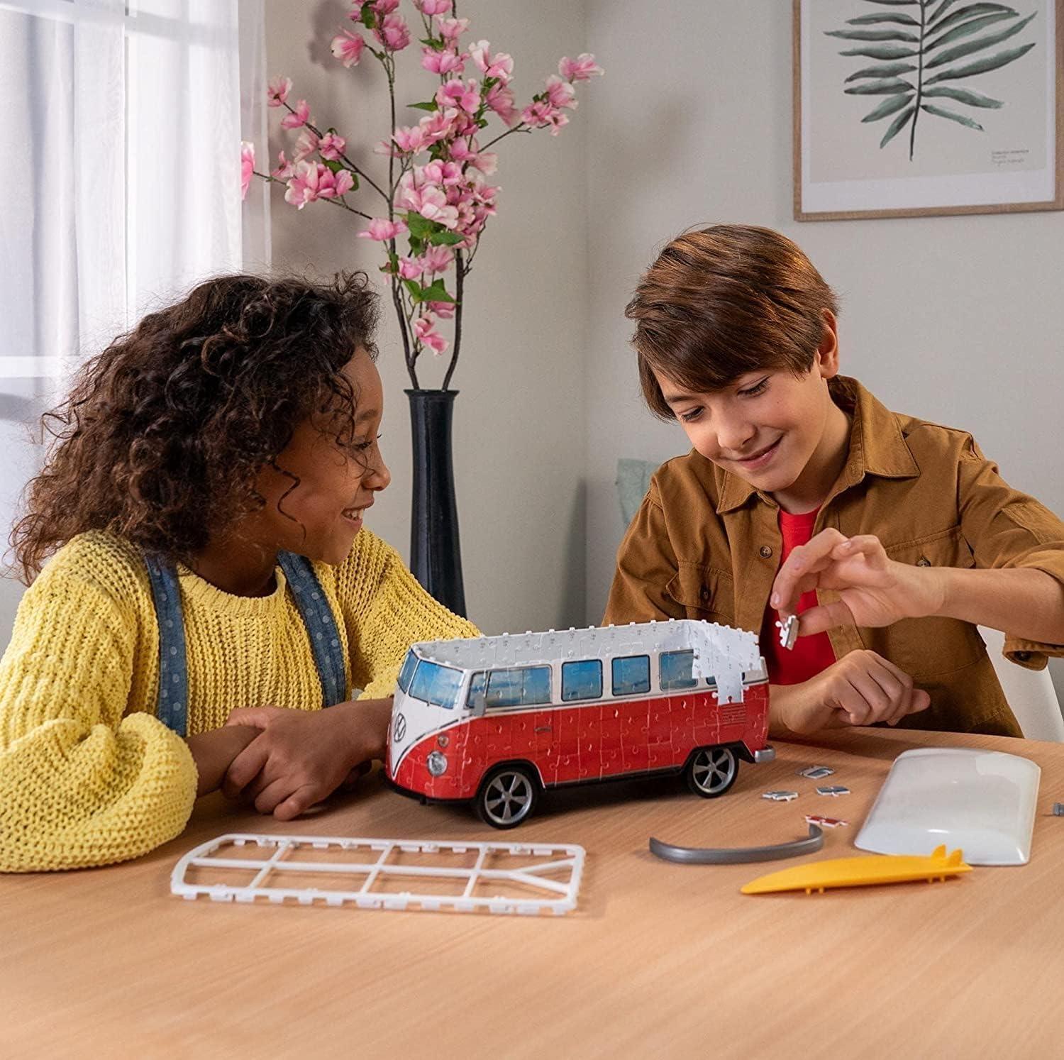image:imageRavensburger Volkswagen T1 Campervan 3D Jigsaw Puzzle 162 Pieces Precision Fit with Easy Click Technology Engaging Toy for Kids amp Adults Durable Displayable Model