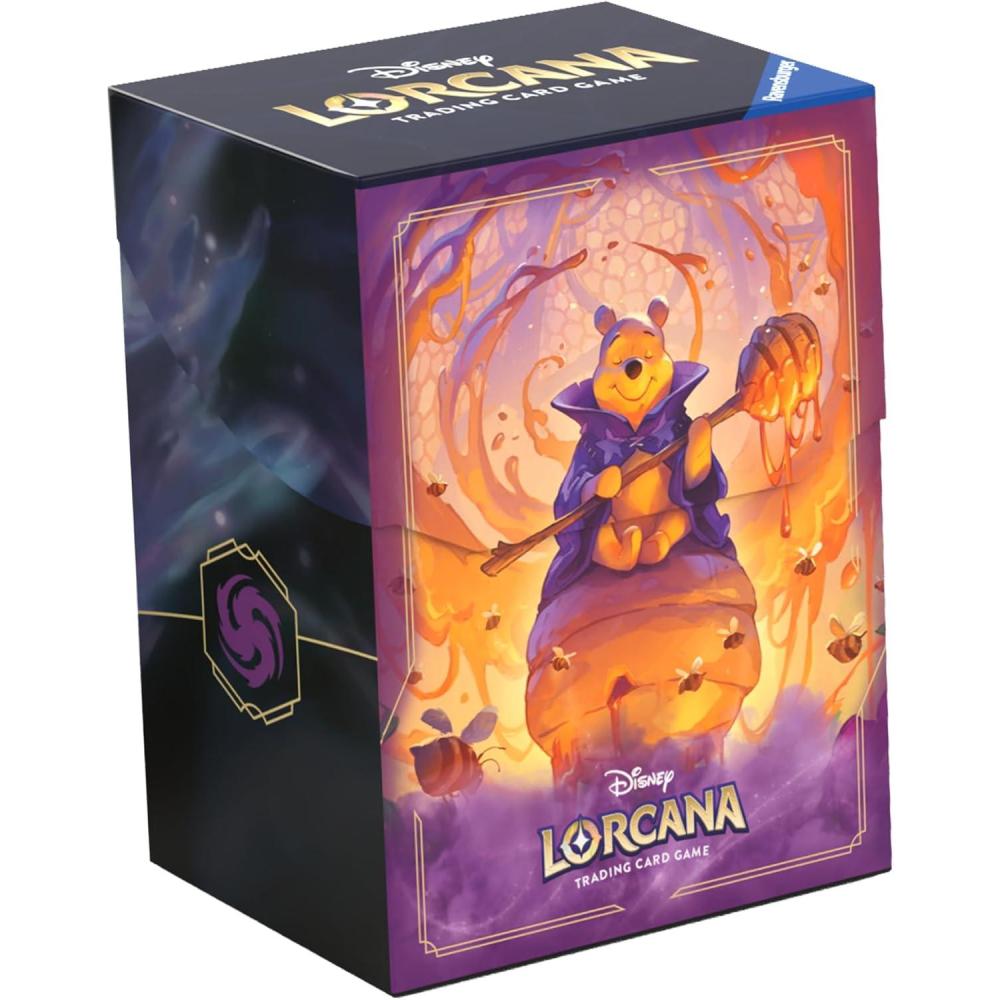 image:imageRavensburger Disney Lorcana TCG Deck Box featuring Winnie the Pooh Hunny Wizard by John Loren Securely Stores 80 Sleeved Cards Durable amp Portable Organizer for TCG Players Ages 8