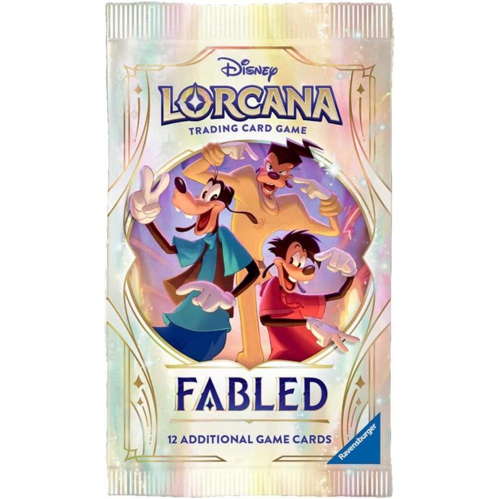 image:imageRavensburger Disney Lorcana TCG Fabled Assorted Single Booster Pack 12 Cards Collectible Trading Cards Ideal for Disney Fans amp TCG Players Suitable for Ages 8