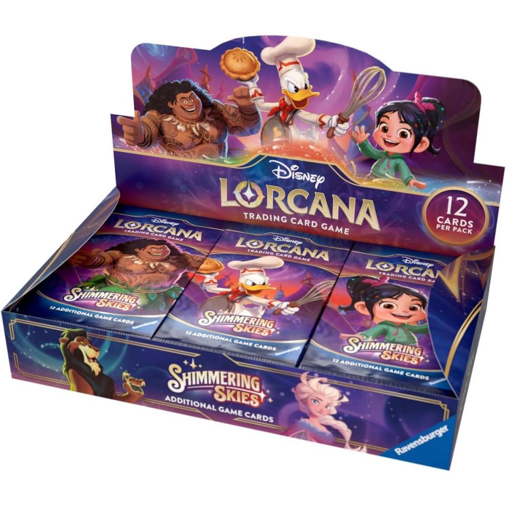 image:imageRavensburger Disney Lorcana TCG Shimmering Skies Booster Pack Display 24 Packs with 12 Trading Cards Each Ideal for Collectors amp Disney Fans Suitable for Ages 8
