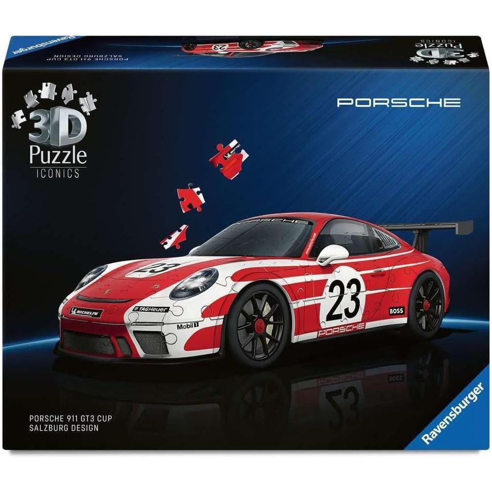 image:imageRavensburger Porsche 911 GT3 Cup 108 Piece 3D Jigsaw Puzzle for Adults and Kids 11557 Great Gift for Any Birthday Holiday or Special OccasionIconics reissue