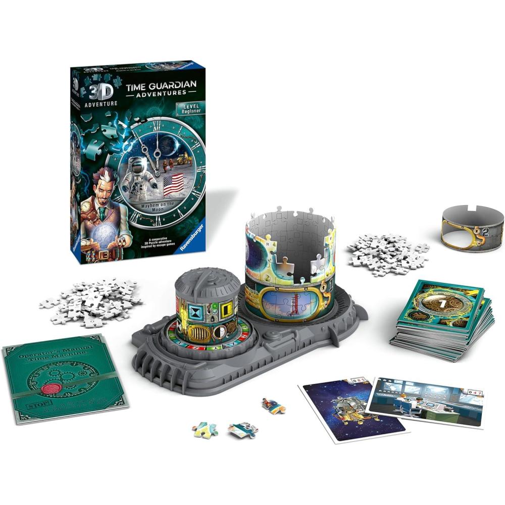 image:imageRavensburger TIME Guardian Adventures Mayhem on The Moon 11541 A Cooperative 3D Puzzle Adventure Inspired by Escape Games for 1 to 4 Players Ages 12