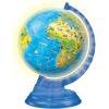 Ravensburger Children’s Globe Night Edition 3D Jigsaw Puzzle – 180 Piece Set | Features LED Light | Interactive and Educational Toy | Ideal for Kids and Adults | Model 11288