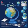 Ravensburger Children’s Globe Night Edition 3D Jigsaw Puzzle – 180 Piece Set | Features LED Light | Interactive and Educational Toy | Ideal for Kids and Adults | Model 11288