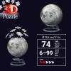 Ravensburger Glow-in-The-Dark Moon 72 Piece 3D Jigsaw Puzzle for Adults and Kids – 11586 – Great Gift for Any Birthday, Holiday, or Special Occasion