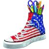 Ravensburger Sneaker American Style – 112 Piece 3D Jigsaw Puzzle | Precision Fit for Kids and Adults | Easy Click Technology | Durable Display Piece | Over 130 Years of Quality