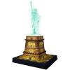 Ravensburger Statue of Liberty Night Edition – 108 Piece 3D Jigsaw Puzzle for Kids and Adults | Precision Fit with Easy Click Technology | Durable Display Piece | Over a Century of Quality(Statue of Liberty Night 3D)