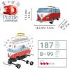 Ravensburger Volkswagen T1 Campervan 3D Jigsaw Puzzle – 162 Pieces | Precision Fit with Easy Click Technology | Engaging Toy for Kids & Adults | Durable Displayable Model