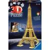Ravensburger Eiffel Tower – Night Edition | 216-Piece 3D Jigsaw Puzzle for Kids and Adults | Precision Fit with Easy-Click Technology | Displayable & Durable Model | Over a Century of Quality(Eiffel Tower)