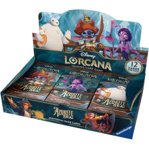 Ravensburger Disney Lorcana TCG: Azurite Sea Booster Pack Display | 24 Packs with 12 Trading Cards Each | Ideal for Collectors & Disney Fans | Suitable for Ages 8+