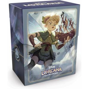 Ravensburger Disney Lorcana TCG Deck Box Featuring Tinker Bell – Giant Fairy | Securely Store 80 Sleeved Cards | Durable Portable Organizer for TCG Players | for Ages 8+