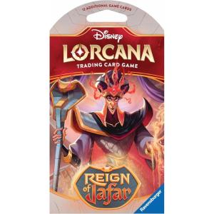 Ravensburger Disney Lorcana TCG: Reign of Jafar Single Booster Pack with 12 Assorted Cards for Ages 8 and Up | Collectible Trading Cards | Ideal for Disney Fans & TCG Players