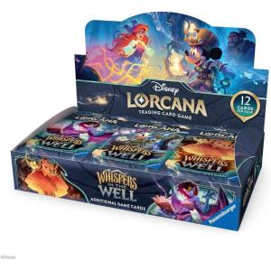 Ravensburger Disney Lorcana TCG: Whispers in The Well Booster Pack Display – 24 Packs with 12 Trading Cards Each – Ideal for Collectors & Disney Fans – Ages 8+