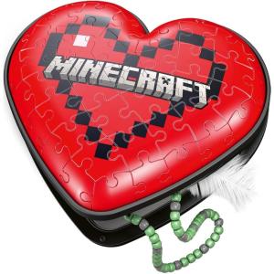 Ravensburger Minecraft Heart 3D Puzzle for Kids – Every Piece is Unique, Pieces Fit Together Perfectly