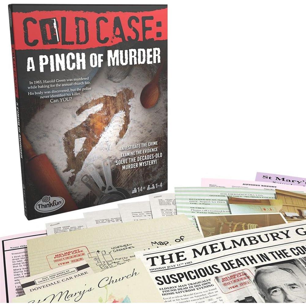 image:imageThinkFun Cold Case A Pinch of Murder  A Murder Mystery Game in a Box for Ages 14 and Up