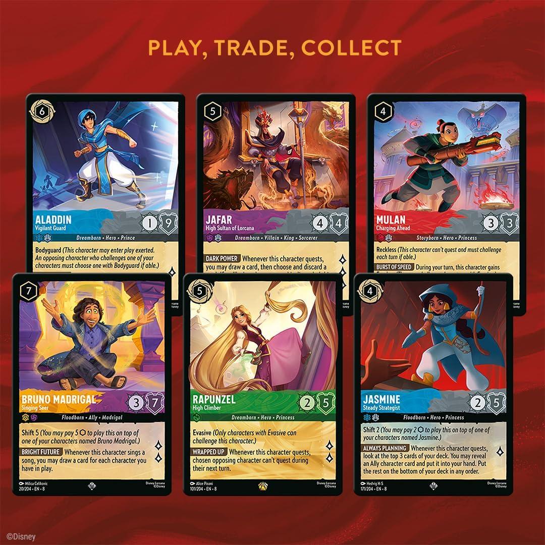 image:imageRavensburger Disney Lorcana TCG Reign of Jafar Booster Pack Display 24 Packs with 12 Trading Cards Each Ideal for Collectors amp Disney Fans Suitable for Ages 8