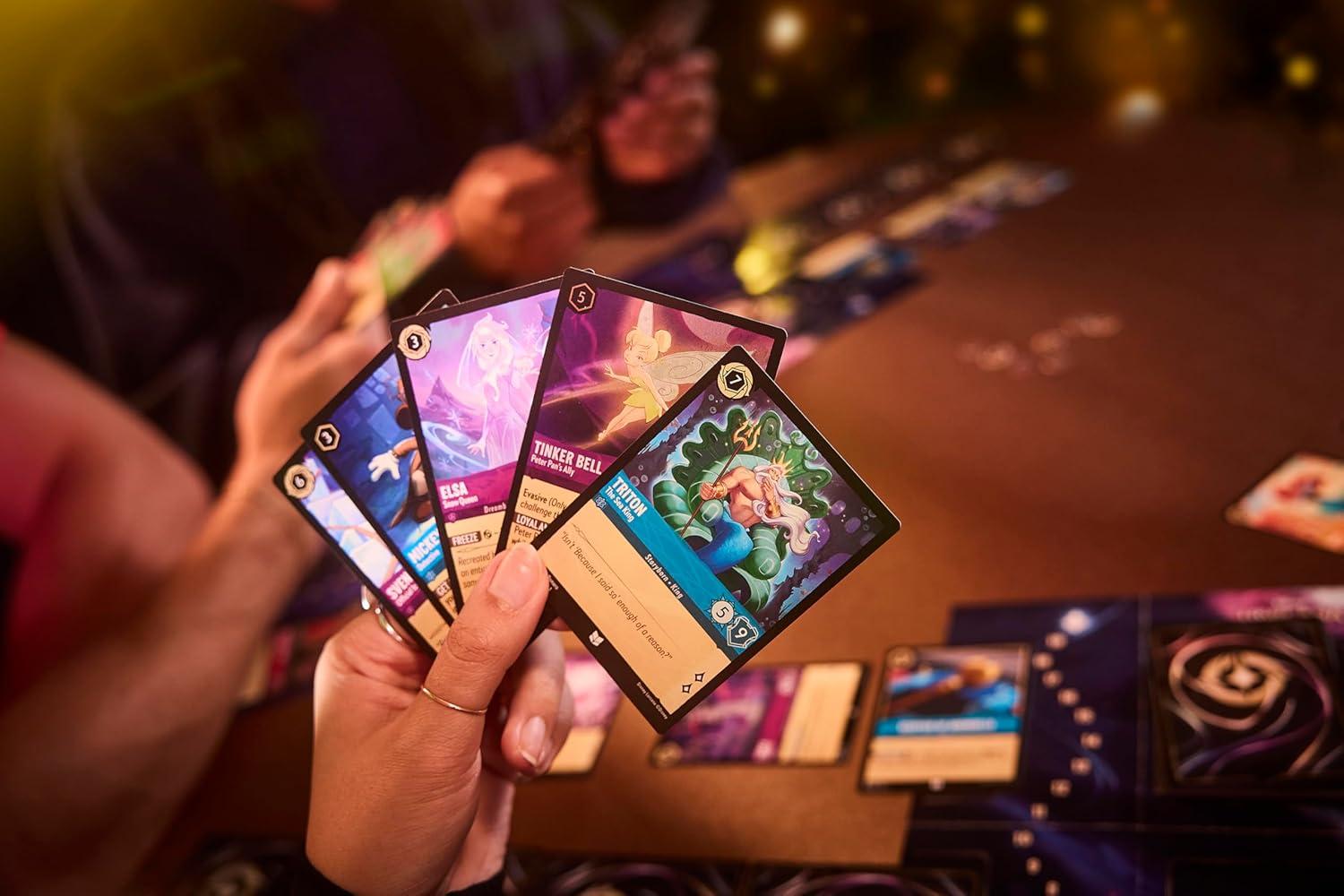 image:imageRavensburger Disney Lorcana TCG Rise of The Floodborn Assorted Single Booster Pack 12 Cards Collectible Cards Ideal Gift for Disney Fans Suitable for Ages 8677 x 362in Pack of 4