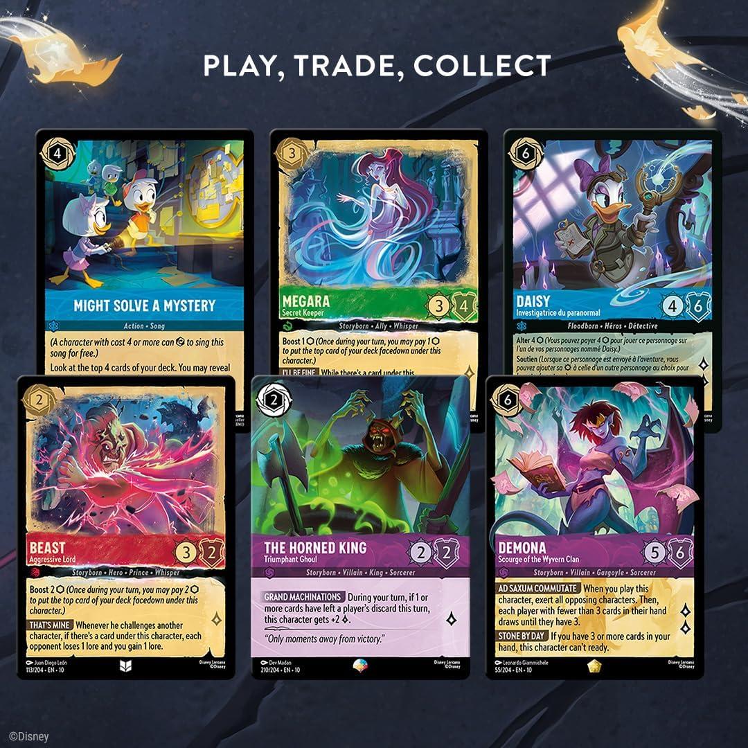 image:imageRavensburger Disney Lorcana TCG Whispers in The Well Assorted Single Booster Pack 12 Cards Collectible Trading Cards Ideal for Disney Fans amp TCG Players Ages 8Small