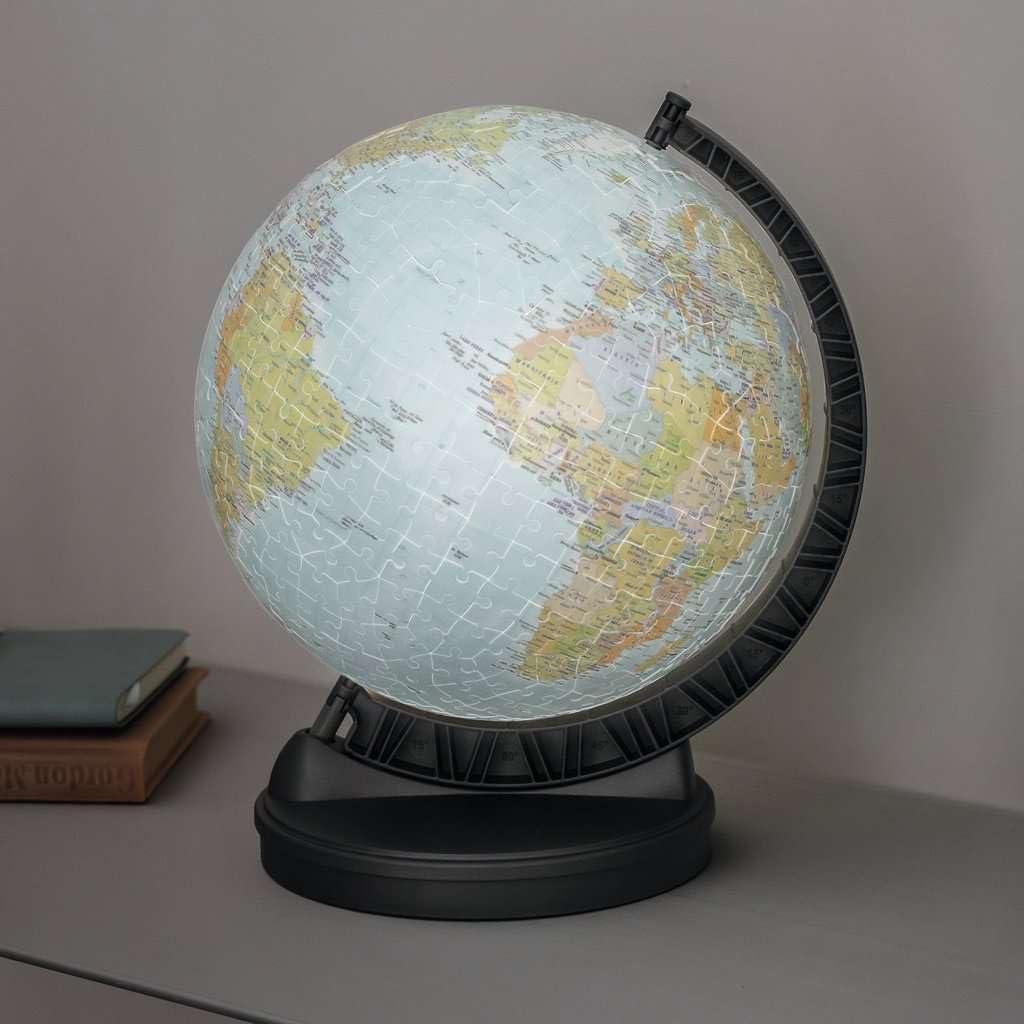 image:imageRavensburger PuzzleBall Globe with Light 540 Piece 3D Jigsaw Puzzle for Kids 11549 Easy Click Technology Means Pieces Fit Together Perfectly