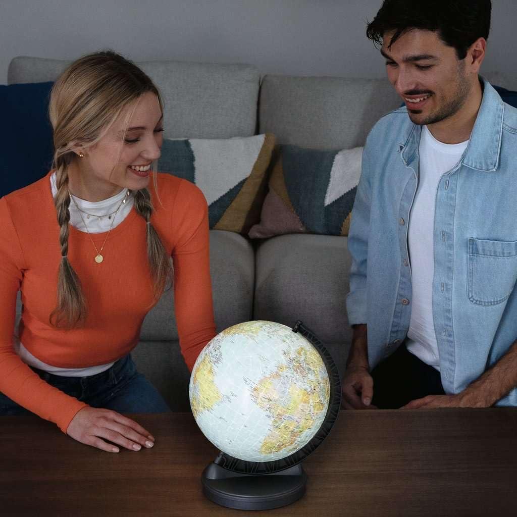 image:imageRavensburger PuzzleBall Globe with Light 540 Piece 3D Jigsaw Puzzle for Kids 11549 Easy Click Technology Means Pieces Fit Together Perfectly