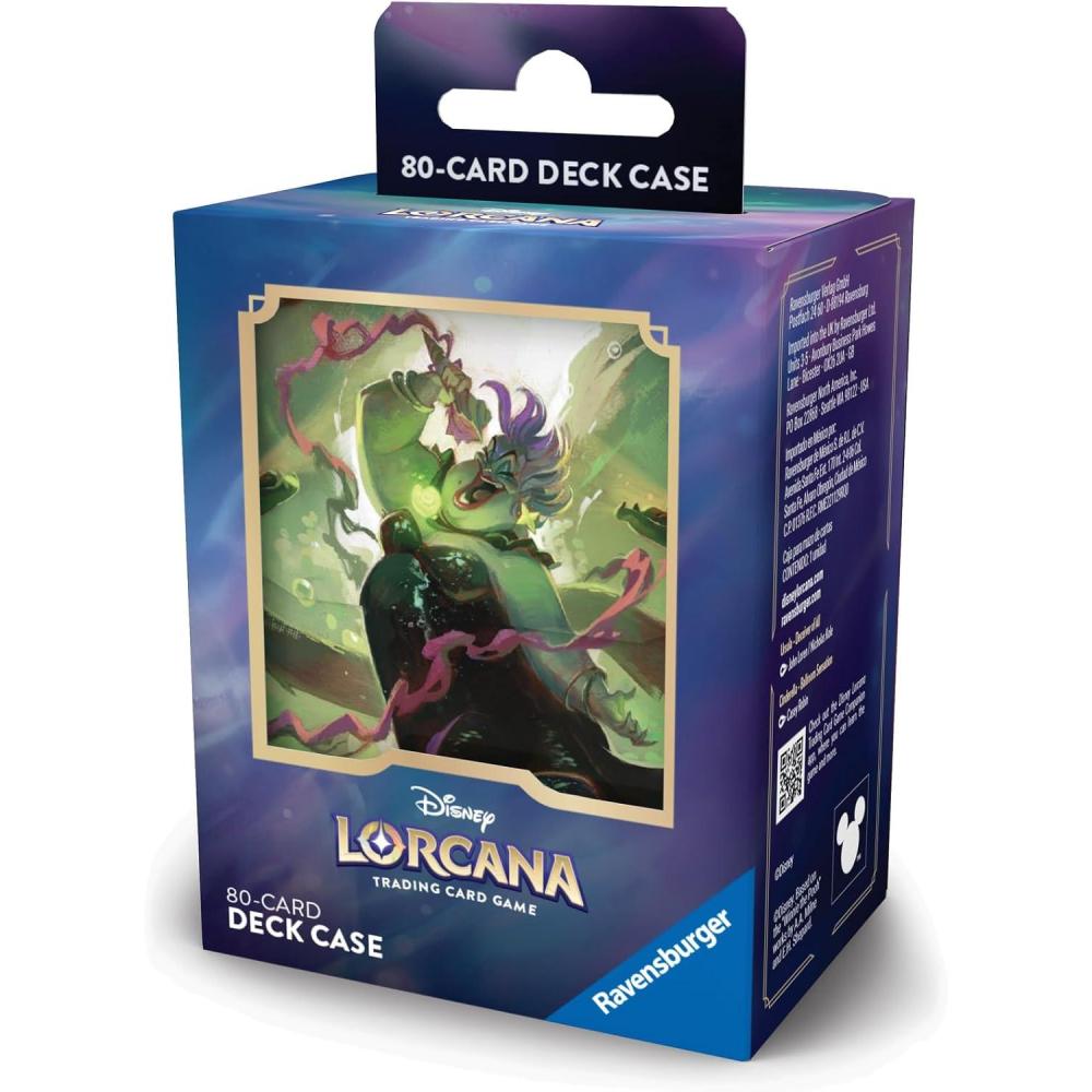 image:imageRavensburger Disney Lorcana TCG Archazias Island Deck Box Featuring Ursula Deceiver of All Securely Store 80 Sleeved Cards Durable amp Portable Organizer for TCG Ages 8