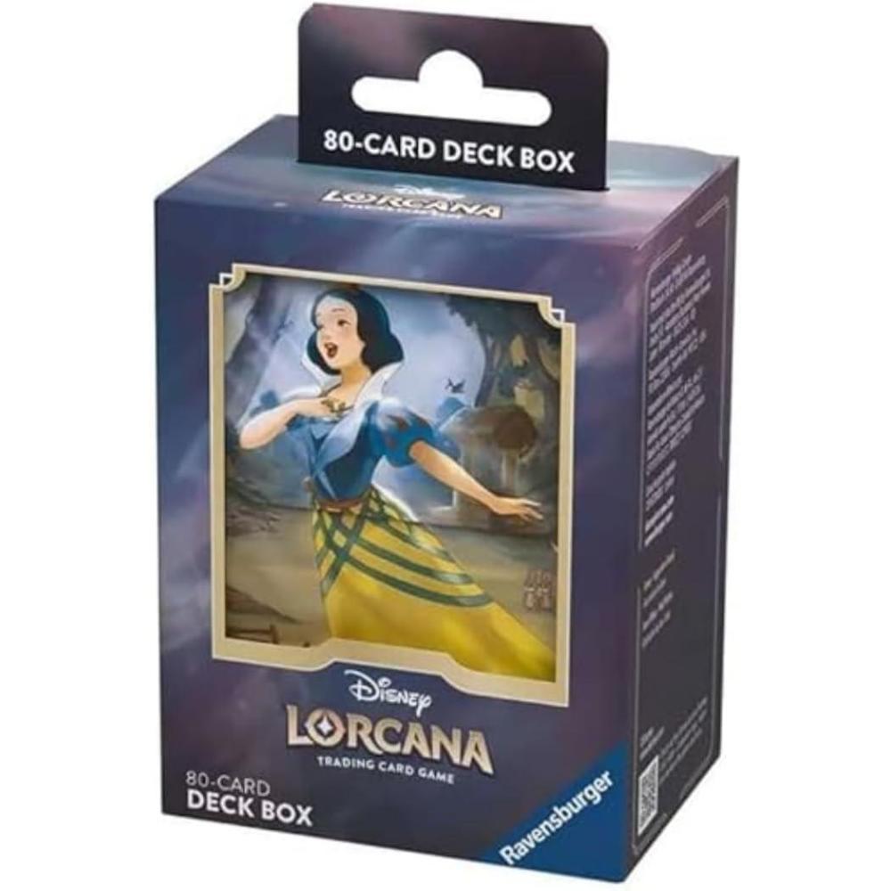 image:imageRavensburger Disney Lorcana TCG Deck Box featuring Snow White Well Wisher by Javi Salas Securely Stores 80 Sleeved Cards Durable amp Portable Organizer for TCG Players Ages 8