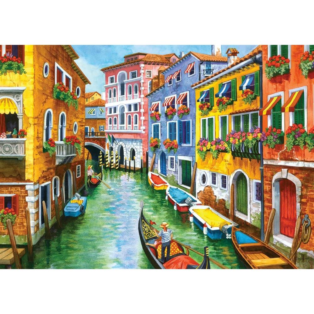 image:imageRavensburger Gondola Ride 300Piece LargeFormat Puzzle Vibrant Venetian Scenery by Nancy Wernersbach Matte Finish for Enhanced Visuals EcoFriendly Materials