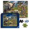 Ravensburger – at The Waterhole – Spectacular 18000 Piece Jigsaw Puzzle – Stunning African Plains Oasis with Elephants, Lions, and Flora – Premium Quality – Puzzles for Adults