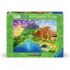 Ravensburger World of Minecraft 1500 Piece Jigsaw Puzzle for Adults – 17189 – Every Piece is Unique, Softclick Technology Means Pieces Fit Together Perfectly(New Packaging)
