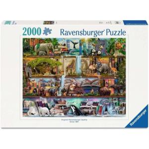 Ravensburger – Big Animal World – 2000 Piece Jigsaw Puzzle – Exciting View of The World’s Apex Animals – Beautiful Imagery – Frameable – Premium Quality – Ideal Gift – Puzzles for Adults