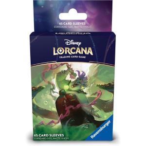 Ravensburger Disney Lorcana TCG: Archazia’s Island Card Sleeves Featuring Ursula – Deceiver of All | 65 Protective Sleeves for TCG Decks | Ages 8+