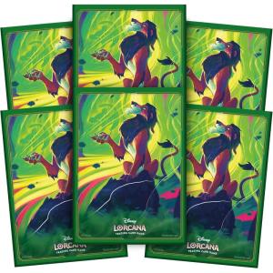Ravensburger Disney Lorcana TCG Card Sleeves Featuring Scar – Vengeful Lion by Dominik Mayer | 65 Protective Sleeves for TCG Decks | Ages 8+