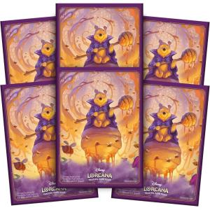 Ravensburger Disney Lorcana TCG Card Sleeves Featuring Winnie The Pooh – Hunny Wizard by John Loren | 65 Protective Sleeves for TCG Decks | Ages 8+