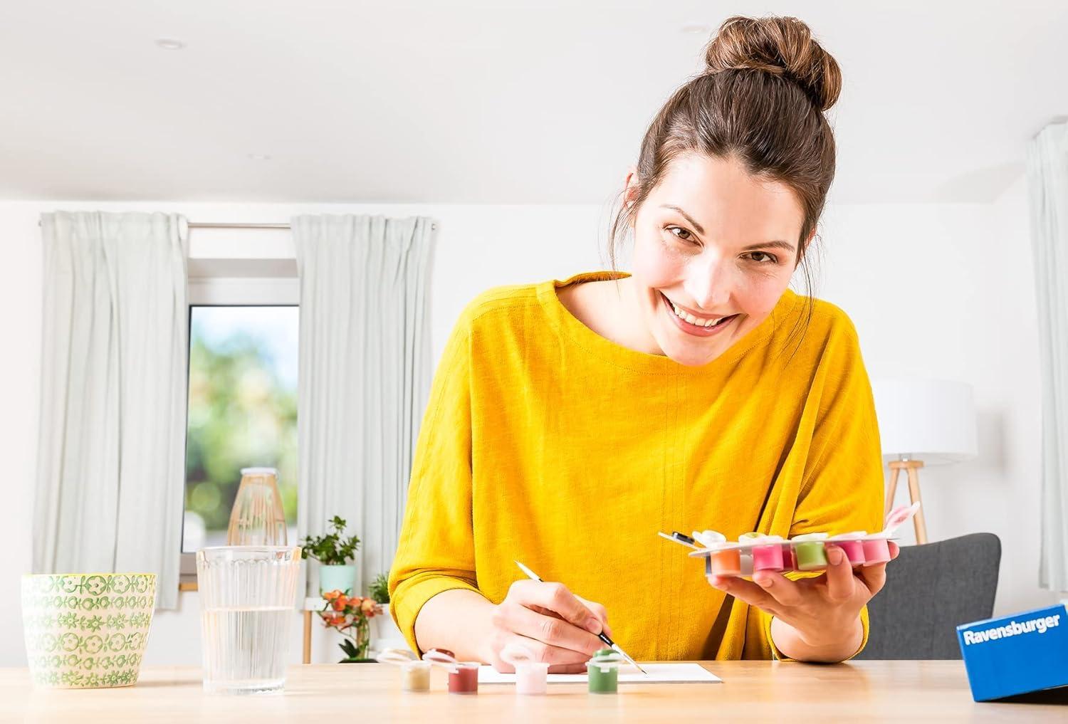image:imageRavensburger Choose Happy Paint by Numbers Kit for Adults 20125 Painting Arts and Crafts for Ages 12 and Up