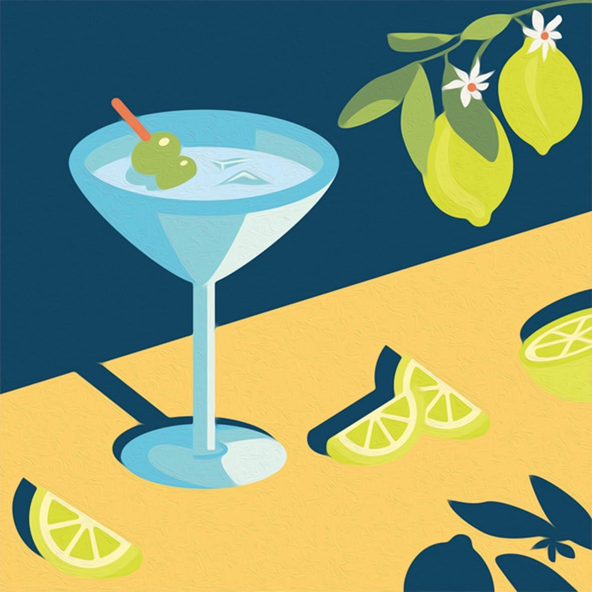 image:imageRavensburger Creart Lemon Mocktail Paint by Numbers Kit for Adults