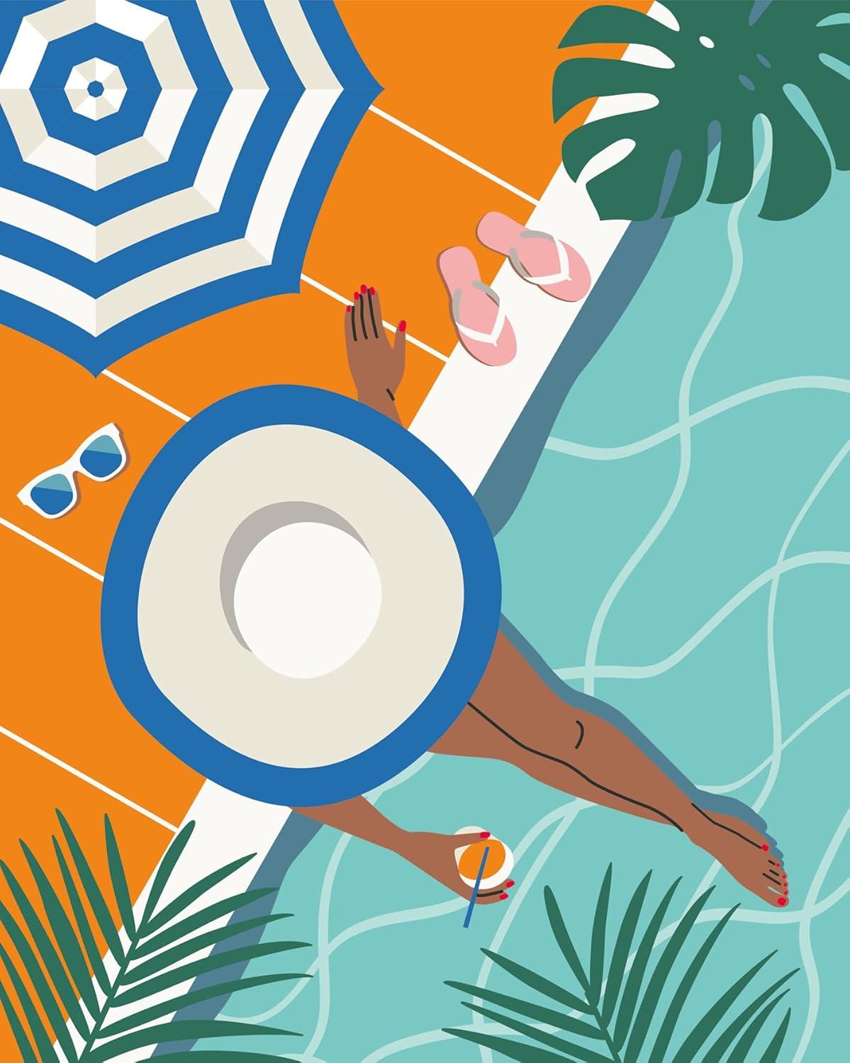 image:imageRavensburger Creart Pool Time Paint by Numbers Kit for Adults