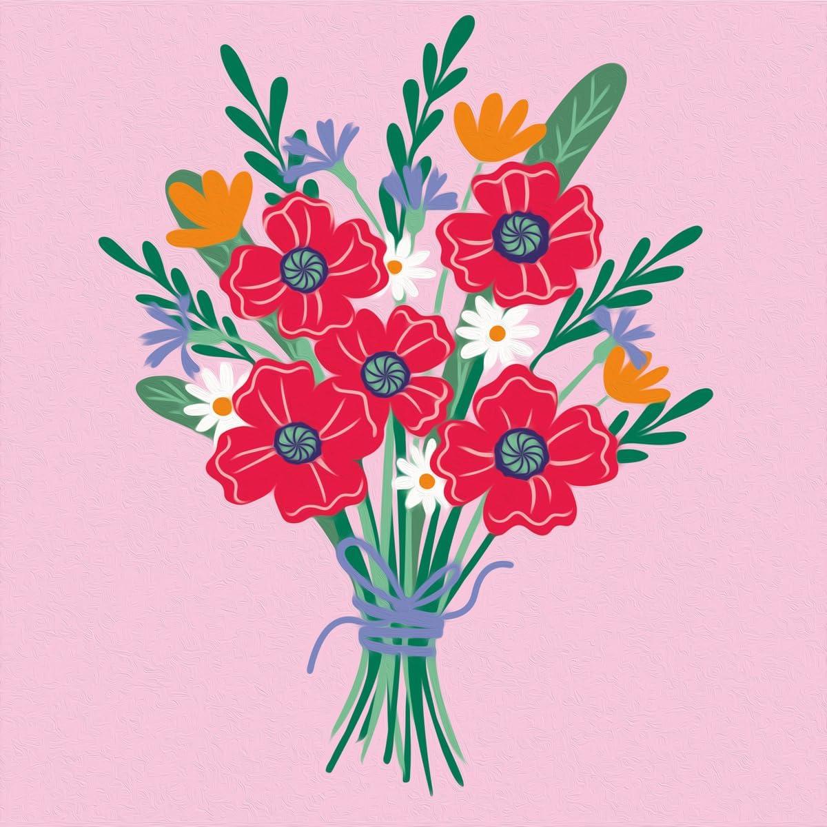 image:imageRavensburger Relax CreArt Poppy Bouquet Paint by Numbers Kit Perfect DIY Art Gift for Adults Stress Relief and Creative Hobby
