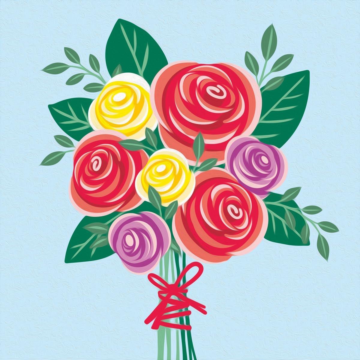 image:imageRavensburger Relax CreArt Rose Bouquet Paint by Numbers Kit Perfect DIY Art Gift for Adults Stress Relief and Creative Hobby