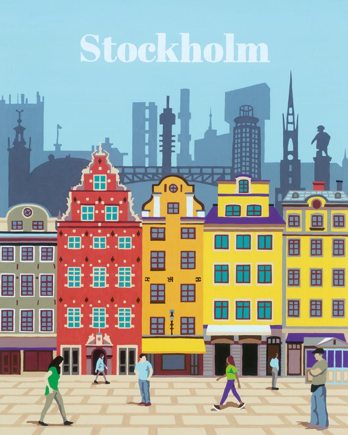 image:imageRavensburger Relax CreArt Stockholm Paint by Numbers Kit Perfect DIY Art Gift for Adults Stress Relief and Creative Hobby