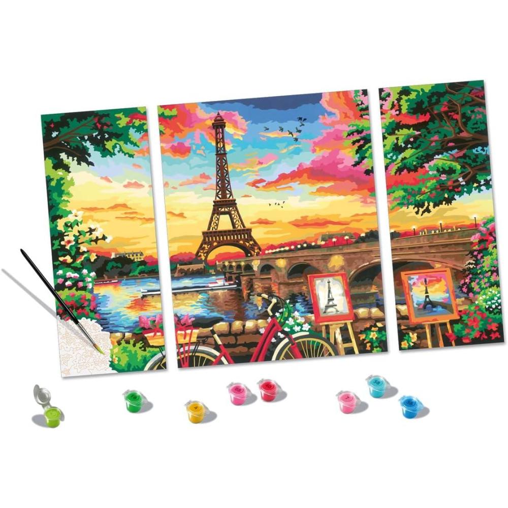 image:imageRavensburger CreArt Paris Reflections Paint by Numbers Kit for Adults  20134  Painting Arts and Crafts for Ages 14 and UpNEW Version